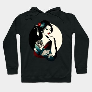 Femme fatale geisha Hoodie